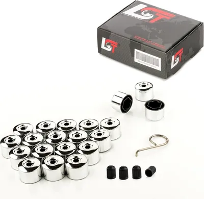 Produktbild von 20x Radschraube Abdeckkappe 17mm Chromfarben Radmutter Kappen für BMW für MINI