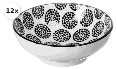 Zdjęcie produktu dla Schale flach 8cm 12er Set Takeo Circles