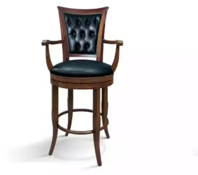 Produktbild von Barhocker Stuhl Sessel Kunstleder Klassisch Möbel Chesterfield Polster