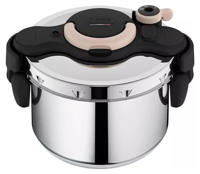 Obrázek produktu pro SEB P4900731, 6 l, Keramický, Plyn, Halogen, Indukční, Utěsněná plotna, Nerezová ocel, Nerezová ocel, Černá