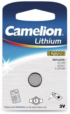 Produktbild von Camelion | CR1220 | Lithium | 1 Stück | CR1220-BP1