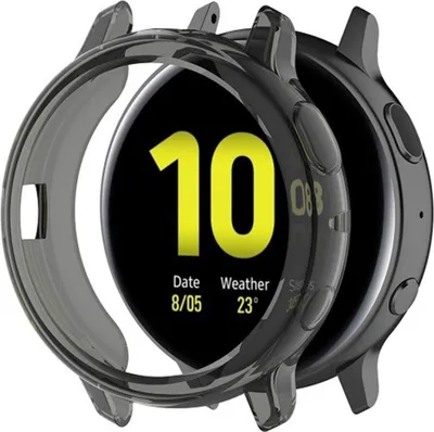 Image de subtel - protection boîtier pour montre Samsung Galaxy Watch Active 2 (44mm) - coque noir anti rayure pour monture de montre connectée. Ajout de verre de protection écran possible