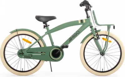 Produktbild von AMIGO Kinderfahrräder Jungen 2Cool 20 Zoll Jungen Rücktrittbremse Grün