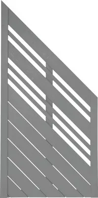 Produktbild von Zaun Abschlusselement Konsta Reddy rechts 90 x 180/90 cm basaltgrau