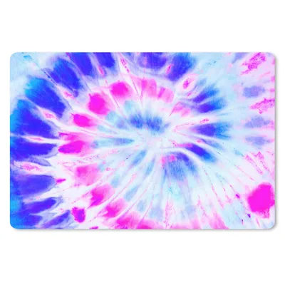 Produktbild von MuchoWow® Mauspad Mousepad Sommer - Krawattenfärbung - Blau 27x18 cm - Mousepads - Maus Mat - Pad - Mausunterlage - Büroartikel - Desk Matten