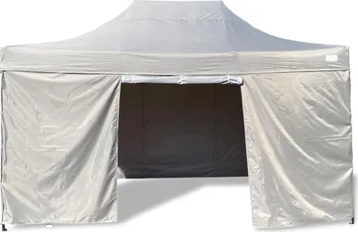 Produktbild von Grasekamp Faltpavillon Modena 3x4,5m grau inkl. Seitenteile - extra starkes Gestell