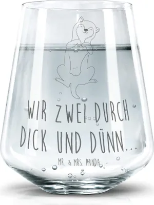 Produktbild von Mr. & Mrs. Panda Tumbler Glas Hund Streicheln - Transparent - Geschenk, Bauch, Süß, Becherglas, Dekoglas, Hunde, Wasserglas, Trinkglas, Kraulen, Sprüche