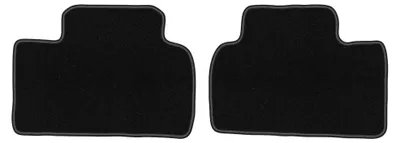 Imagen del producto de Alfombrillas traseras de moqueta para Honda Civic IX 2011-2016 (sedán) – 2 piezas, negras, a medida – Wielganizator LUX