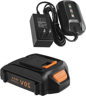 Productafbeelding van Accu en Oplader - Reserve Batterij - Gereedschap Gebruik - Veilig Gecertificeerd - 20 Volt - Zwart
