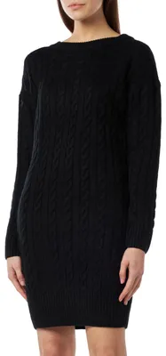 Productafbeelding van Hoona Damen tricotjurk, zwart, maat XS/S