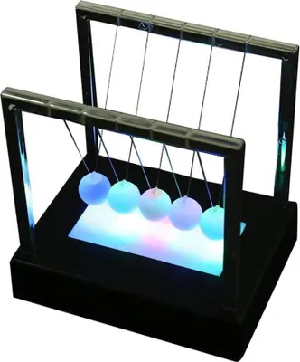 Produktbild von Newtons Swing Ball LED Light Up Newtons Science Kinderspielzeug Balance Bälle Schreibtisch Spielzeug Haus und Büro Dekoration