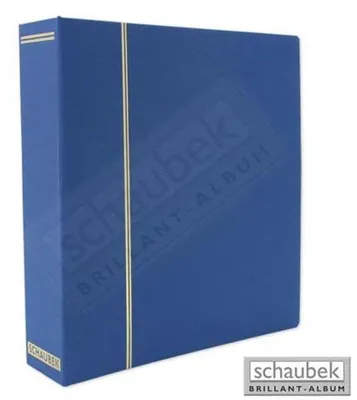 Produktbild von Schaubek DS110/3 Ganzleinen-Schraubbinder, blau, mit 40 Blanko- blättern bb110