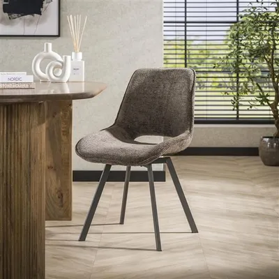 Produktbild von Hoyz Collection – Drehstuhl – Sattes Taupe – 4er-Set