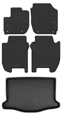 Immagine prodotto di Tappetini gomma SolidTread + bagagliaio per Honda Jazz IV 2015- 5 pezzi