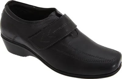 Produktbild von Mod Comfys Damen Halbschuhe / Schuhe / Slipper mit Klettverschluss DF160 (40 EUR) (Schwarz)