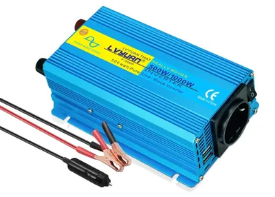 Image de Onduleur, onde sinusoïdale pure, sortie USB, 12V, 500W-1000W, modèle européen