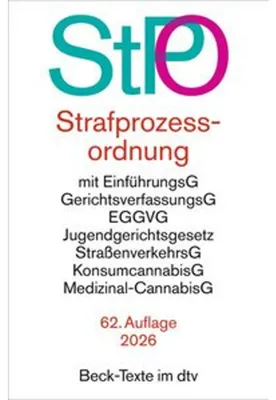 Immagine prodotto di Strafprozessordnung. StPO