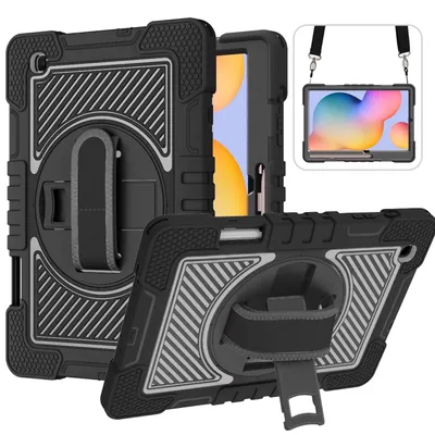 Image de Pour Samsung Galaxy Tab S6 Lite 2020 / 2022 / 2024 Housse hybride à 360 degrés pour l'extérieur