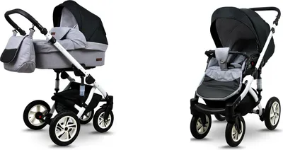 Immagine prodotto di BabyLux® Sky Lark | Set gatto 2in1 | Argento Flex Nero | Set combinato per gatto