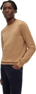 Produktbild von Hugo Boss Pullover Rundhals camel einfarbig Wolle
