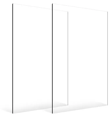 Image de Plaques en Plexiglas/acrylique, lot de 2, dimensions 610 x 1219 mm, épaisseur 3 mm, verre acrylique transparent moulé, idéal pour les projets de bricolage