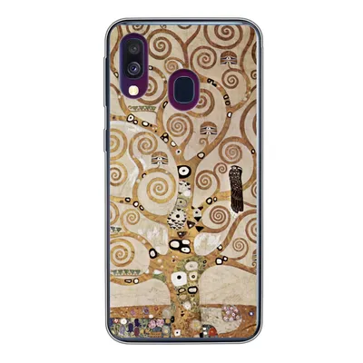 Produktbild von MuchoWow® Handyhülle Schutzhülle Hülle für Samsung Galaxy A40 Der Baum des Lebens - Gustav Klimt Silikon Softcase Handy Hülle - Handy-Tasche