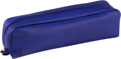 Produktbild von Clairefontaine Schlamper-Etui rechteckig Leder blau