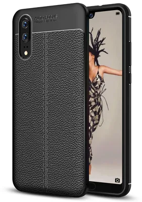 Image de Huawei P20 Housse en cuir pour téléphone portable par NALIA, étui en silicone, protection fine