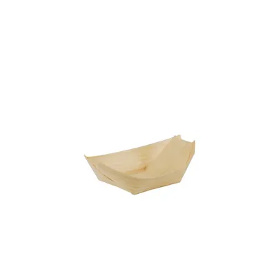 Produktbild von 50 misek na jídlo pro prsty, dřevo "pure" 11 cm x 6,5 cm "lodičky"
