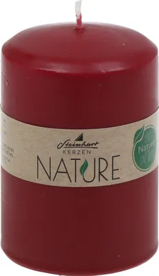 Produktbild von Stumpenkerzen Classic Nature Altrot 100 x Ø 67 mm aus 100% natürlichen Rohstoffen ohne Palmöl