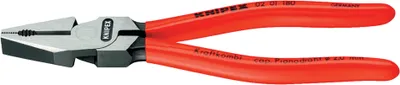 Produktbild von Knipex 02 01 180, Lineman's, Stahl, Kunststoff, Rot
