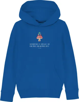 Produktbild von Mr. & Mrs. Panda Kinderpullover Marienkäfer Fliegenpilz 9-11 Jahre (134/146) - Royal Blue - Geschenk, Hoodie, Zuhause, Kapuzenpulli, Kinderbekleidung, Hoody, Pullover