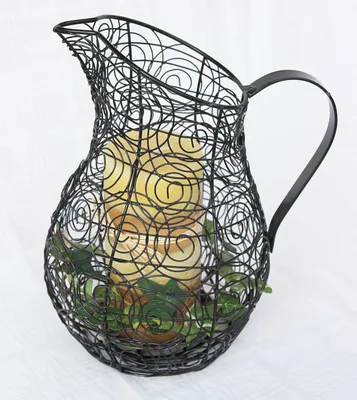 Produktbild von Kerzenständer Kanne 26 cm Kerzenleuchter 75010 Kerzenhalter Krug Wasserkrug