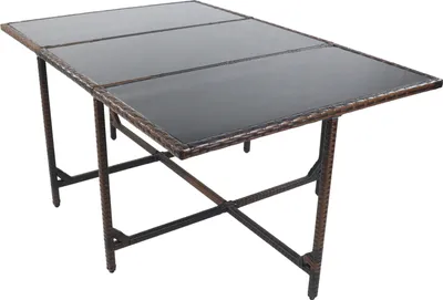 Produktbild von VCM Gartentisch | Tisch aus Rattan | Maße ca. H. 74 x B. 170 x T. 110 cm | Gartentisch | Gartenmöbel – Raloso 170x110