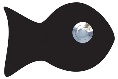 Produktbild von Türklingel Fisch in Schwarz