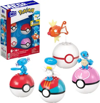 Image de Kit de construction MEGA Pokémon 4 Type d'Eau Set