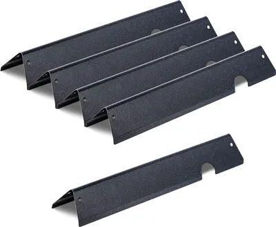 Produktbild von VEVOR 5 Flavorizer Bars Aromaschienen Flammenverteiler (porzellanemaillierter Stahl) für Weber Genesis ll 310 315 335 340, E/S 325s, ES/SX 325s, E/S 335, EX/SX/EPX-335 Grills, Schwarz