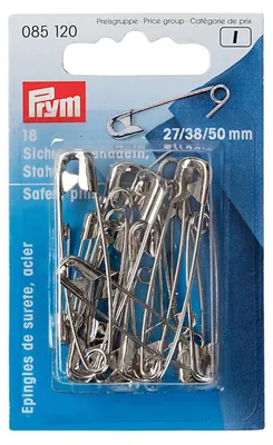 Produktbild von Prym 085121, Sicherheitsstift, Schwarz, Stahl, 18 Stück(e)
