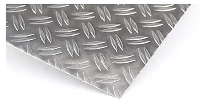 Produktbild von Aluminiumblech Duett 5/6,5 mm Riffelblech Zuschnitt in Wunschmaß 300 x 400 mm