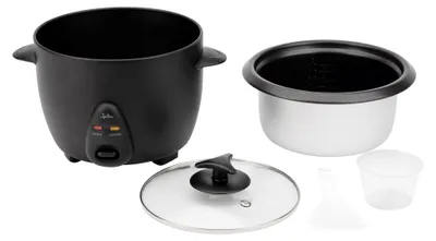 Produktbild von JATA JEAR2528 Elektrischer Reiskocher, Fassungsvermögen 2,8 l, 1000 W, Funktionen: Kochen und Warmhalten, abnehmbarer und antihaftbeschichteter Behält