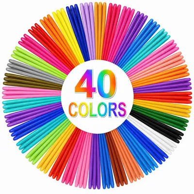 Nachfüllungen für 3D-Stift, 40 Farben, 3 Stück