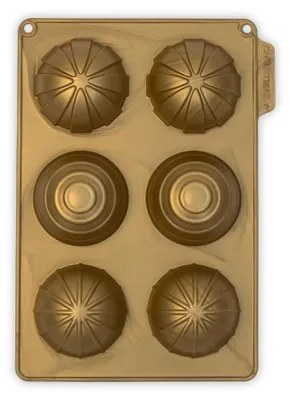 Silikon-Backform Halbkugel, 27x19x3,5 cm, Ø 7 cm