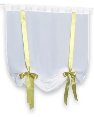 Produktbild von Raffgardine 80x160 cm Raffand kiwi grün Schlaufenschal halbtransparent