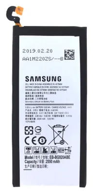 Obrázok produktu pre Originálna batéria pre Samsung EB-BG920ABE | 3,85 V | 2550 mAh | 9,82 Wh Li-Ion batéria