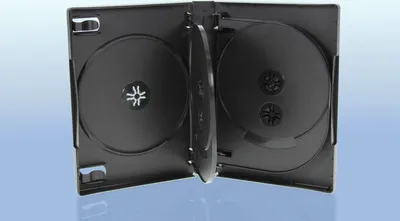 Produktbild von 25 DVD Hüllen / 8fach 8er Box / Farbe: schwarz