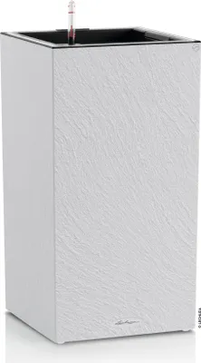 Obrázek produktu pro Lechuza Samozavlažovací květináč Canto Slatestone Tower průměr 40 cm, šedá