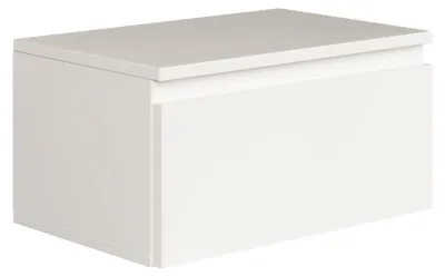 Produktbild von Selsey Bemmi – Wandnachttisch mit Schublade, Weiß, 49 cm