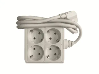 Produktbild von DAYHOME Steckdosenleiste SL-4/WQ, 4-fach, weiß