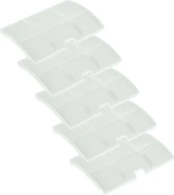 Produktbild von vhbw 5x Staubsaugerfilter Ersatz für Sebo 5143 für Staubsauger - Abluftfilter Weiß