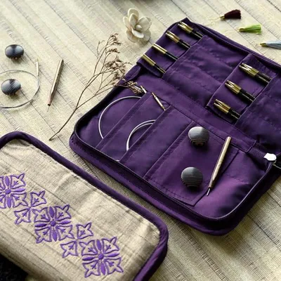 Produktbild von Lantern Moon Bliss Austauschnadeln Set 3-6 mm, 7 Paar, Bambus, Etui